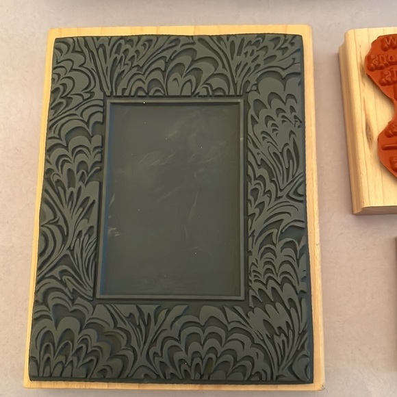 Crafts- Great Rubber Stamping Hardcover Book and 5 Stamps - Picture 14 of 15